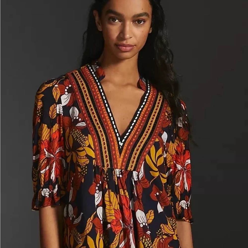 Anthropologie Bl^nk London Stephanie Blouse XSP